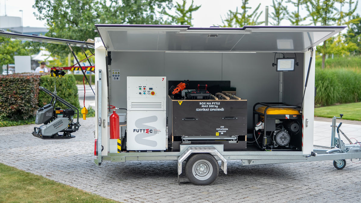 Trailer with FF-9 Furnace; FUTTEC a.s.